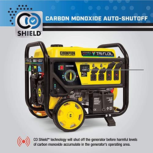 Champion Power Equipment 10,000/8,000-Watt TRI Fuel Portable Generator