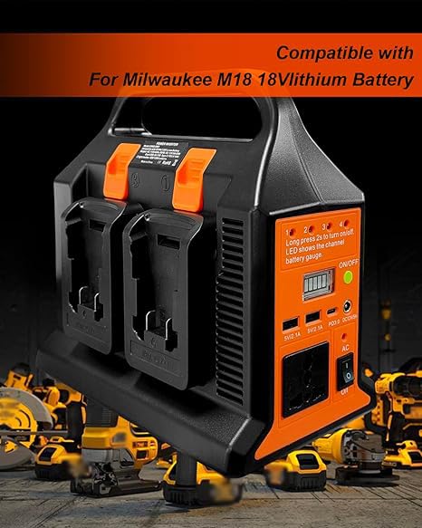 300W Portable Generator for Milwaukee M18-18V Battery