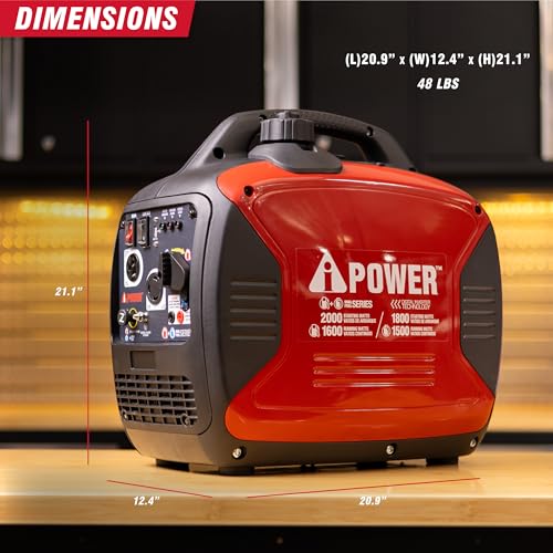 A-iPower SUA2000iD 2000W Inverter Generator for Home & RV
