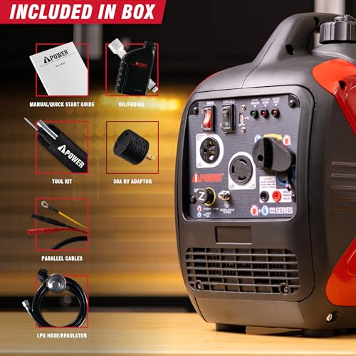 A-iPower SUA2000iD 2000W Inverter Generator for Home & RV