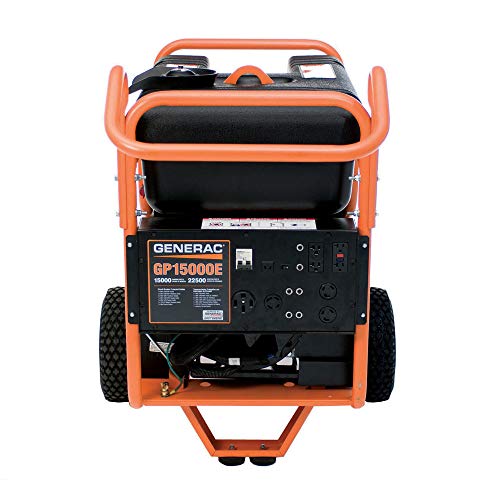 Generac GP15000E: 15000-Watt Gas-Powered Portable Generator