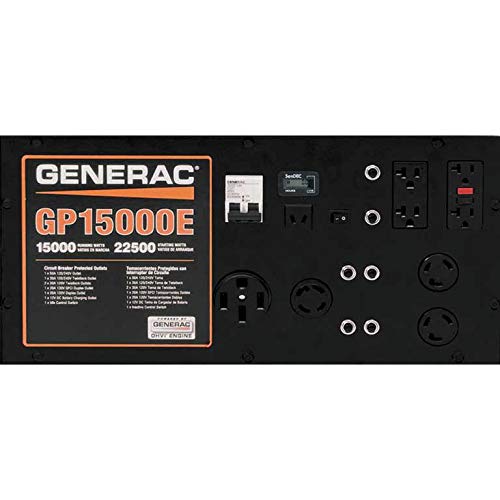 Generac GP15000E: 15000-Watt Gas-Powered Portable Generator