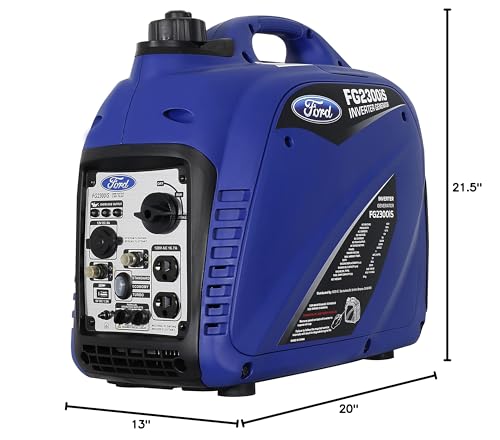 Ford 2300W Silent Inverter Generator, Blue