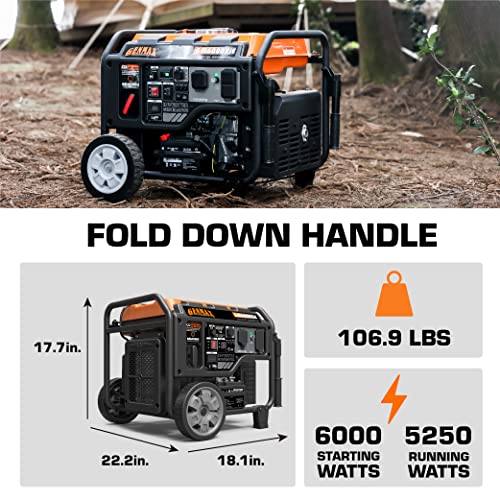 GENMAX Inverter Generator - 6000W Gas Powered