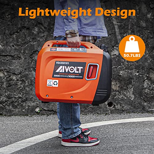 AIVOLT Inverter Generator 4300W Gas-Powered Portable Generator