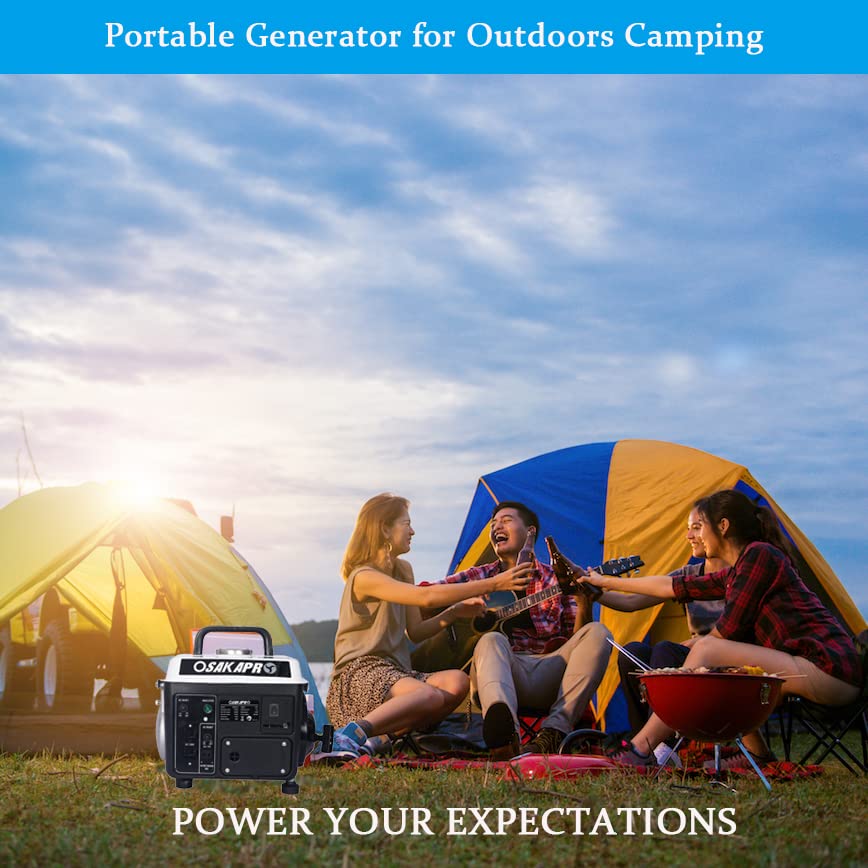 900W WIILAYOK Portable Gas Powered Generator for Camping