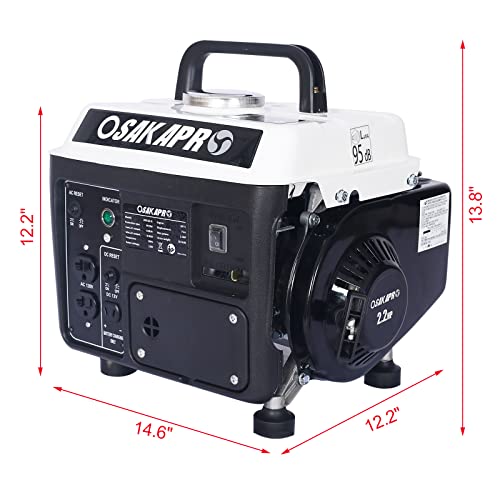 900W WIILAYOK Portable Gas Powered Generator for Camping