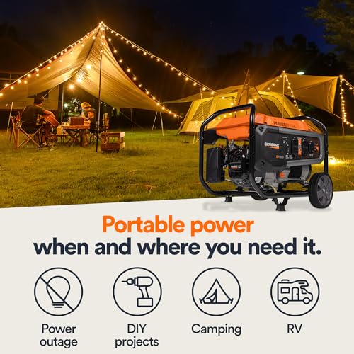 Generac 7677 GP3600 Gas-Powered Portable Generator - Reliable Power Solution