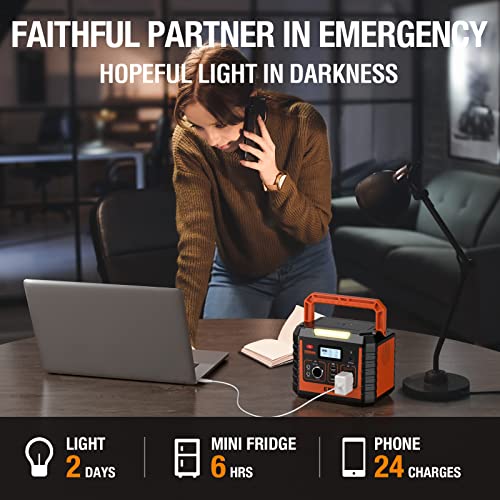 EBL Portable Power Station with 100W Solar Panel