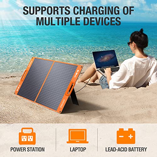 EBL Portable Power Station with 100W Solar Panel