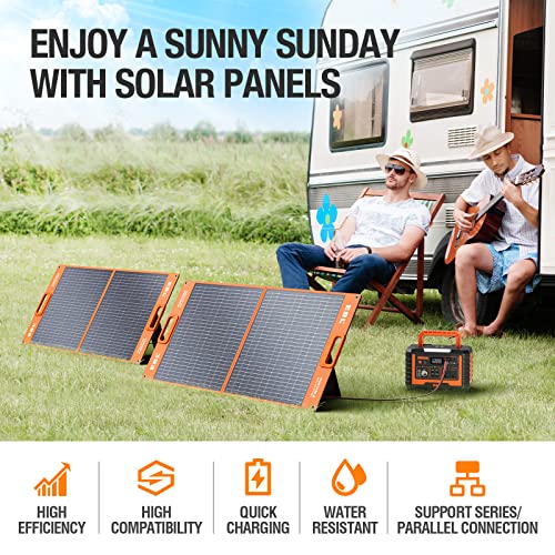 EBL Portable Power Station with 100W Solar Panel