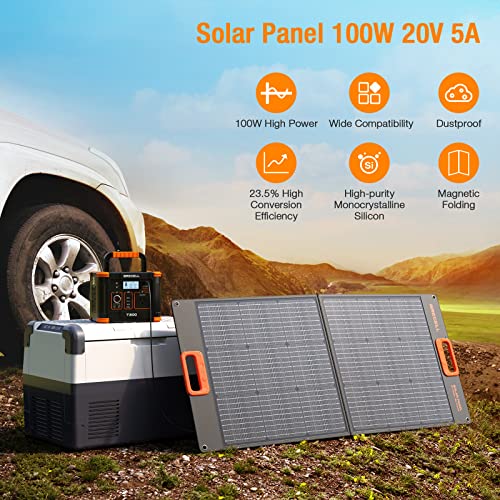 100W Portable Solar Panel for Power Station Generator