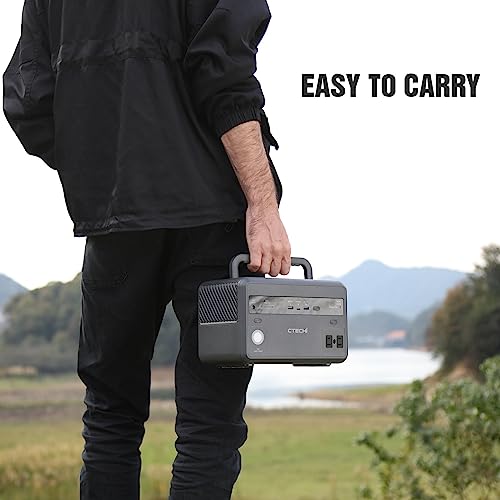 300W Portable Power Station with Solar Generator for Emergencies, Outdoor Activities