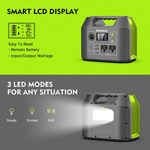 EnginStar 300W Solar Generator: Portable Power for Camping