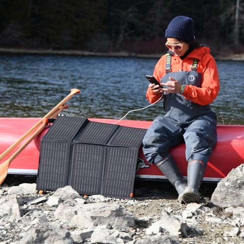 60W Portable Solar Panel Charger for Power Station