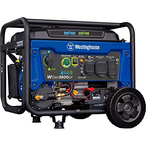 Westinghouse Dual Fuel Portable Generator - 4650 Peak Watts