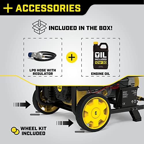 Champion Dual Fuel Portable Generator, Electric Start