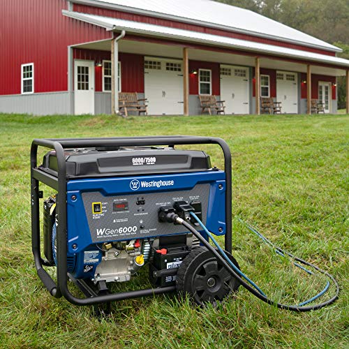 Westinghouse 7500W Backup Portable Generator, CARB Compliant