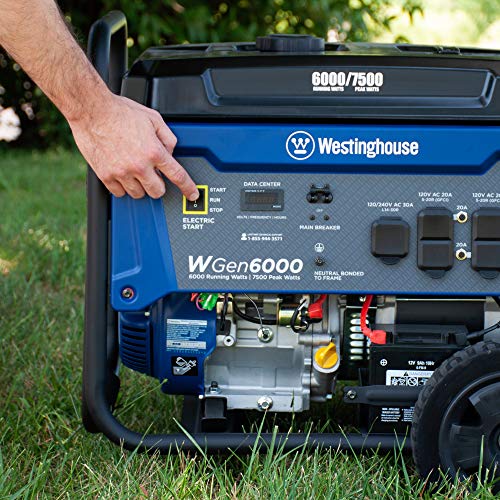 Westinghouse 7500W Backup Portable Generator, CARB Compliant