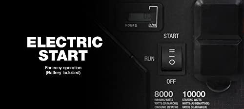 Generac GP8000E 8,000-Watt Electric-Start Portable Generator