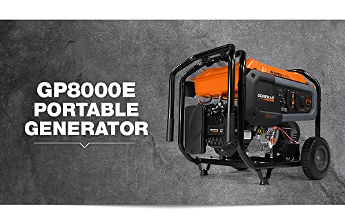 Generac GP8000E 8,000-Watt Electric-Start Portable Generator