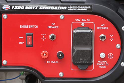 All Power G1200 Portable Generator - 1600W, Gas, Black