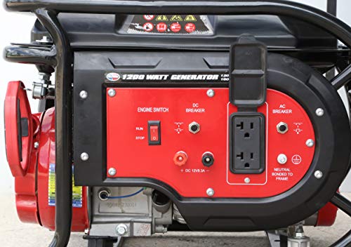 All Power G1200 Portable Generator - 1600W, Gas, Black