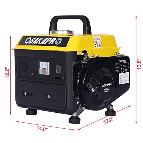 900W Portable Gas Powered Generator for Camping
