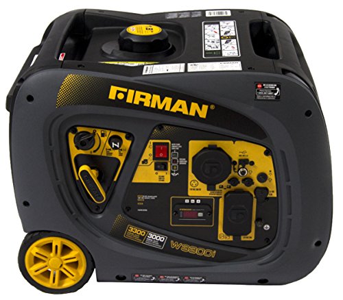 Firman Portable Gas Generator: 3300/3000 Watt Recoil Start