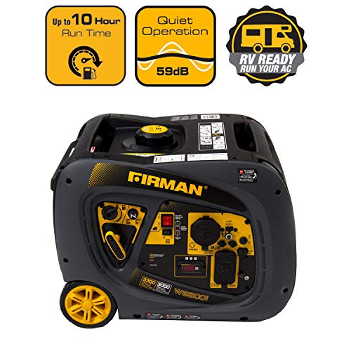 Firman Portable Gas Generator: 3300/3000 Watt Recoil Start
