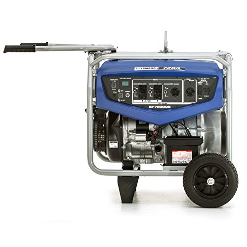 Yamaha EF7200DE Gas Powered Portable Generator, 7200W
