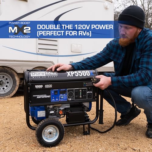 DuroMax XP5500X 5,500-Watt Electric Start Portable Generator