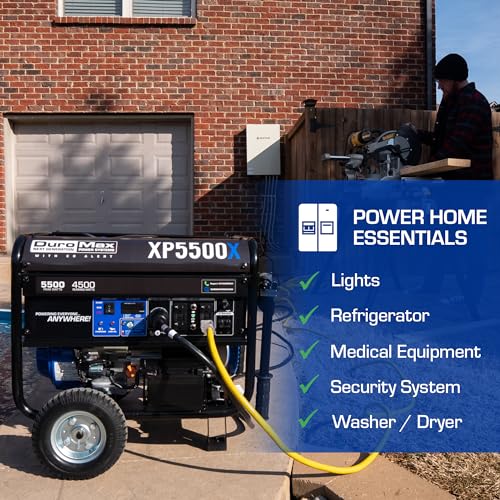 DuroMax XP5500X 5,500-Watt Electric Start Portable Generator