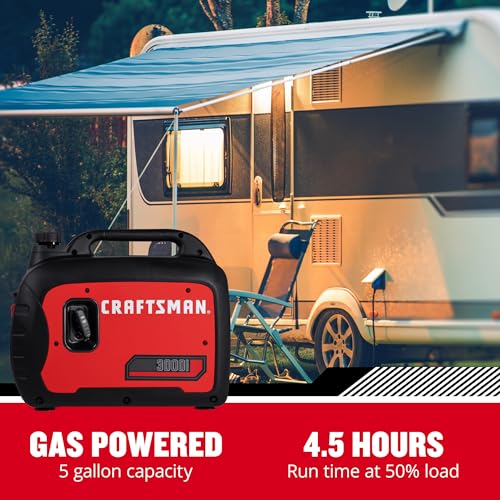 Craftsman 3,000-Watt Gas Portable Generator - Powerful & Versatile