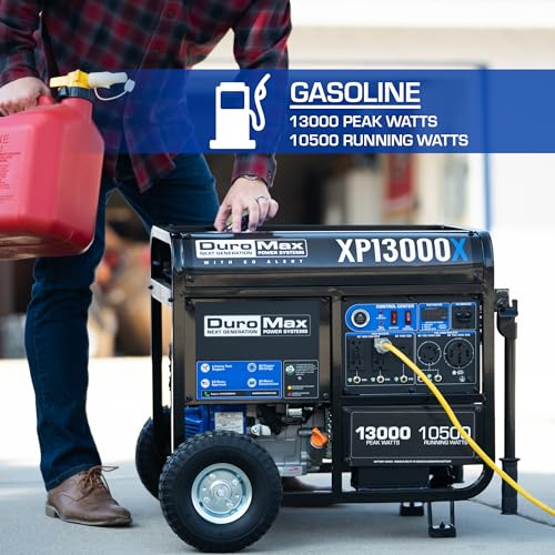 DuroMax XP13000X 500cc Gas Portable Generator with CO Alert