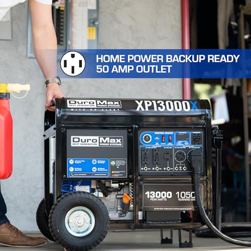 DuroMax XP13000X 500cc Gas Portable Generator with CO Alert