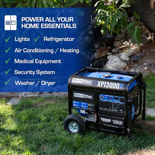 DuroMax XP13000X 500cc Gas Portable Generator with CO Alert