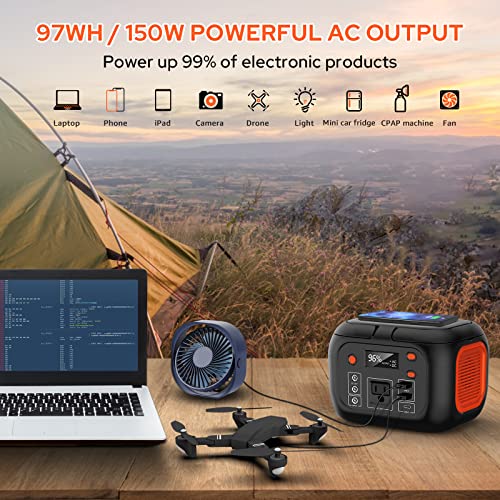 97Wh Portable Power Station with 26400mAh Battery