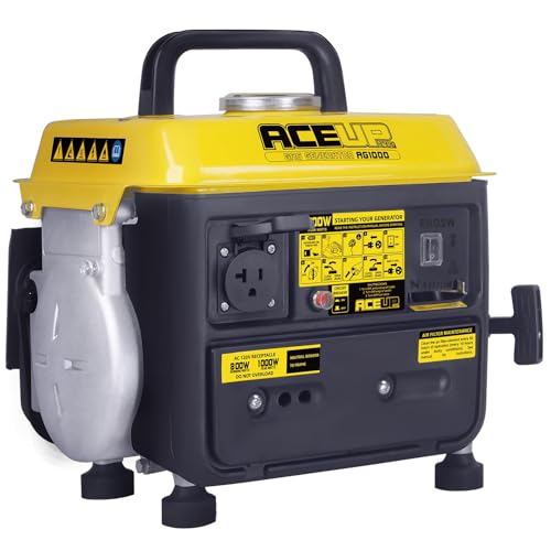 Aceup 1,000W Gas-Powered Portable Generator - Camping