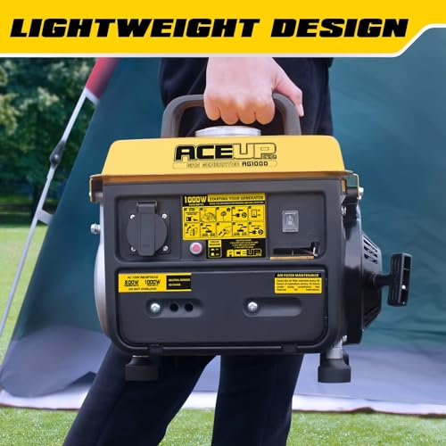Aceup 1,000W Gas-Powered Portable Generator - Camping