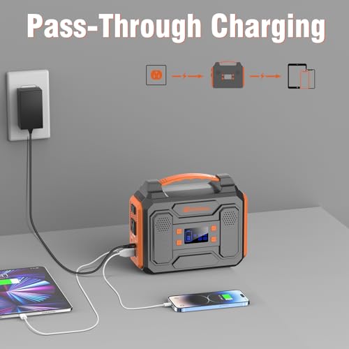 300W Power Station: Outdoor Portable Generator, Lithium Battery