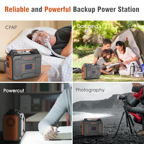 300W Power Station: Outdoor Portable Generator, Lithium Battery