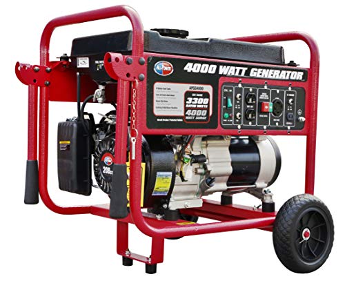 All Power America 4000W Portable Gas Generator with Wheel Kit