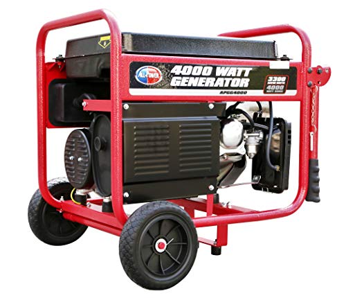 All Power America 4000W Portable Gas Generator with Wheel Kit