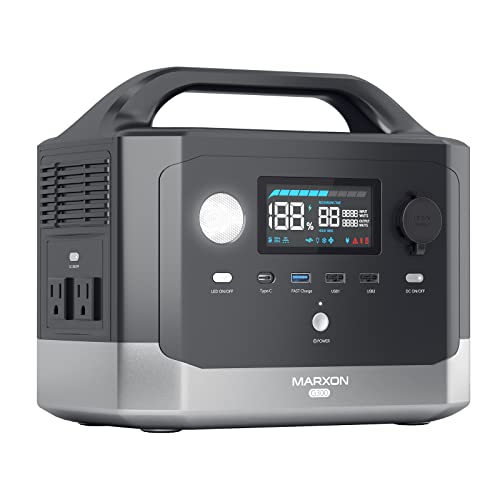 MARXON 300Wh Portable Power Station: 1.5hr Fast Recharge