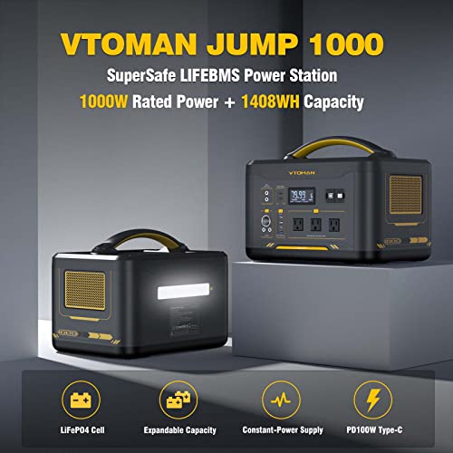 VTOMAN Jump 1000W Portable Power Station for Camping