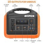 OUPES 1200W Power Station: Solar Generator for Camping