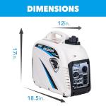 Super Quiet Pulsar Inverter Generator with USB Outlet & Parallel Capability