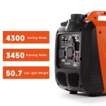 AIVOLT Inverter Generator 4300W - Ultra Quiet Portable