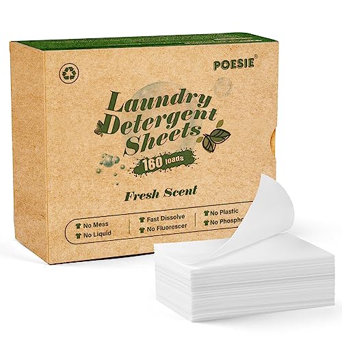 Eco-Friendly Laundry Detergent Sheets - 160 Sheets